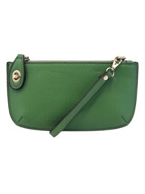 NWT Joy Susan Kelly Green Mini Crossbody Wristlet Clutch Vegan Leather